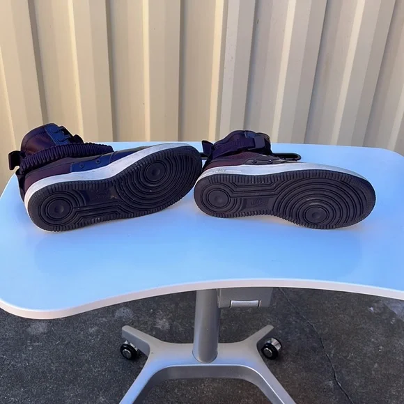 Nike Air SF AF 1 Purple Shoes AU 7, ER 38, cm 24 | As-is Missing 2 Belts Accesor - Picture 7 of 16